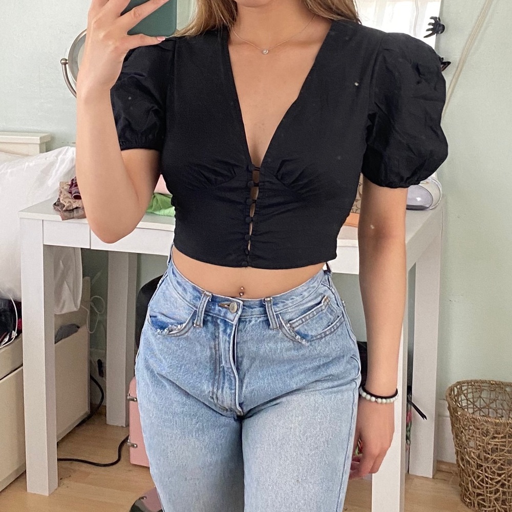 black blouse from princess polly